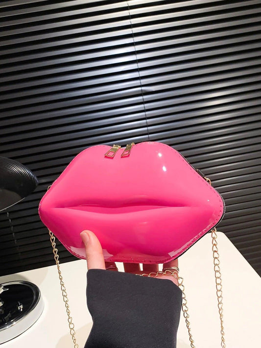 Shiny Lip Bag Chic Mini and Crossbody - So Real Fashion