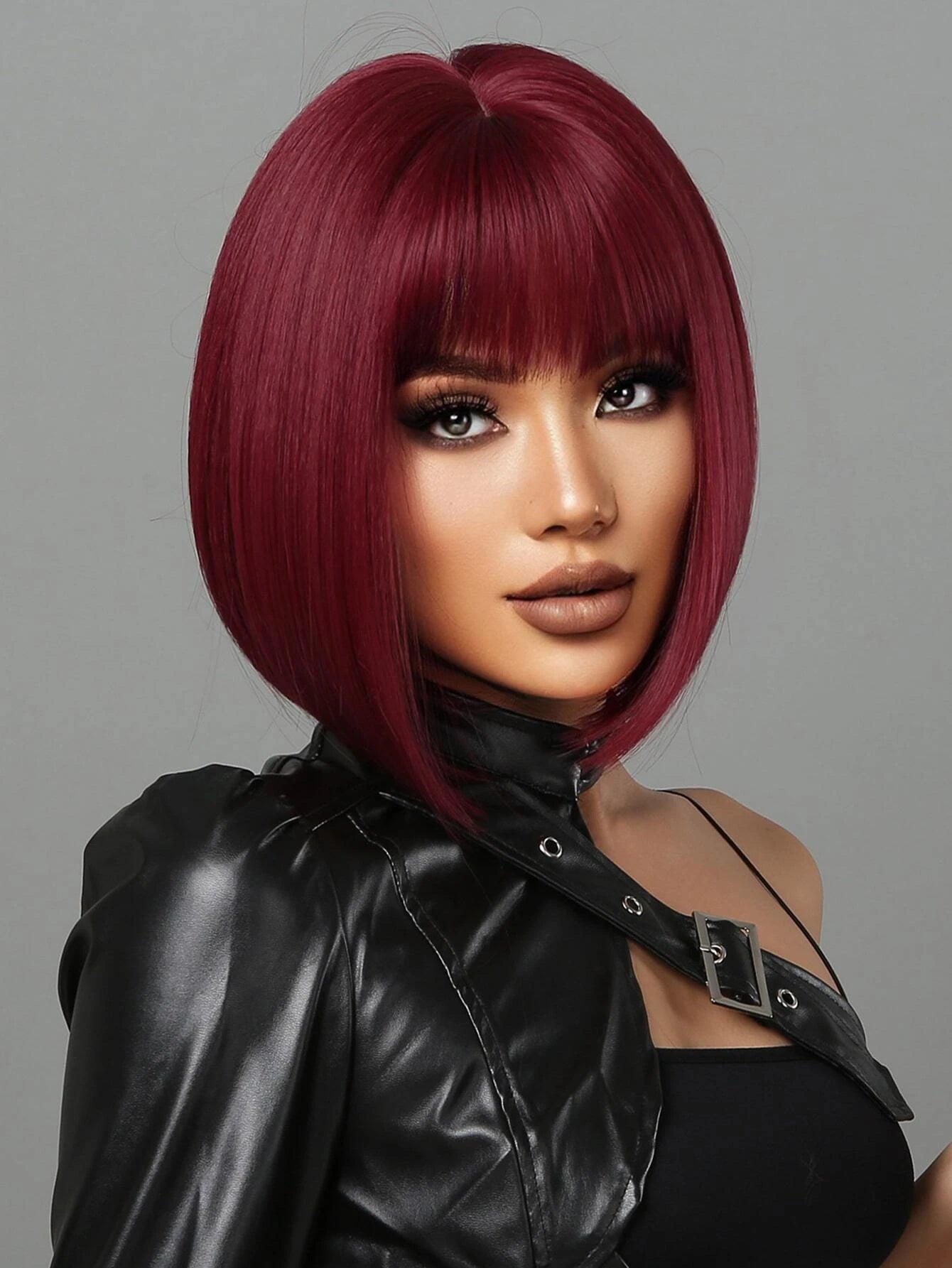 Wine Red Bob Wig Chic Short PartyReady - So Real Fashion