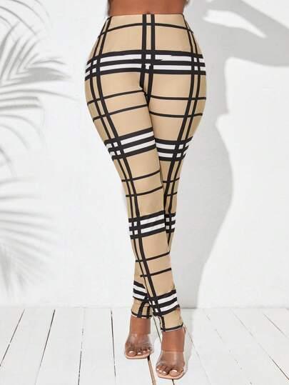 Plaid Leggings Chic Comfort Effortless Style - So Real Fashion