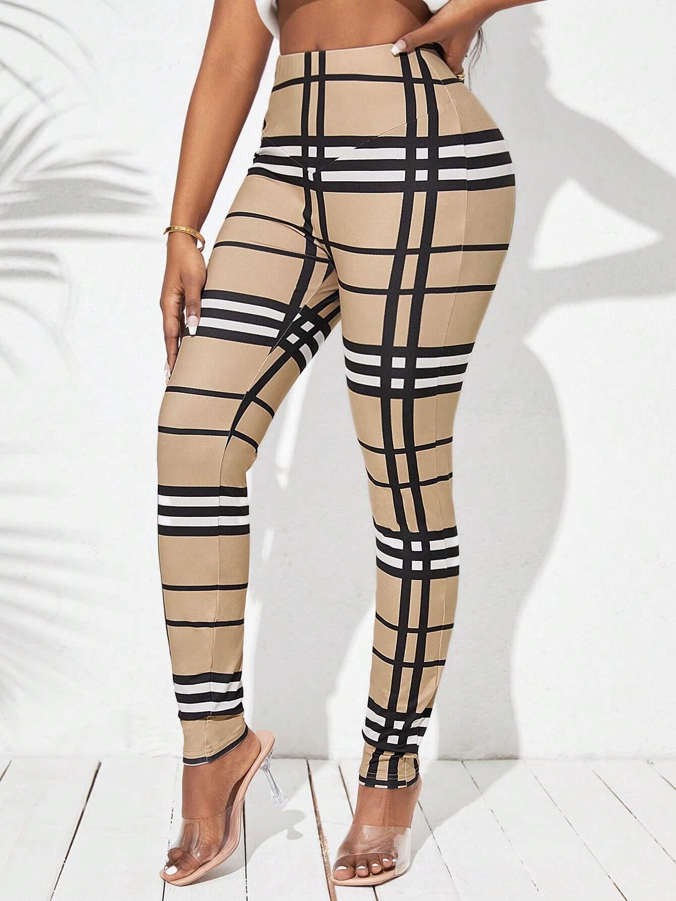 Plaid Leggings Chic Comfort Effortless Style - So Real Fashion