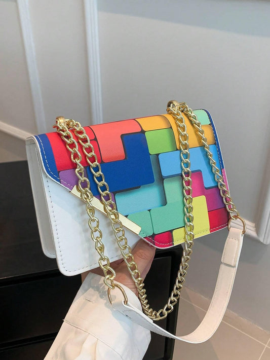 Chic Plaid Crossbody Cute Colorful Compartmentalized - So Real Fashion