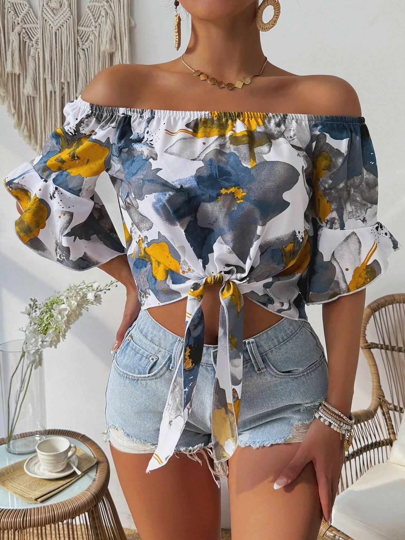 Floral OffShoulder Effortless Summer Style - So Real Fashion