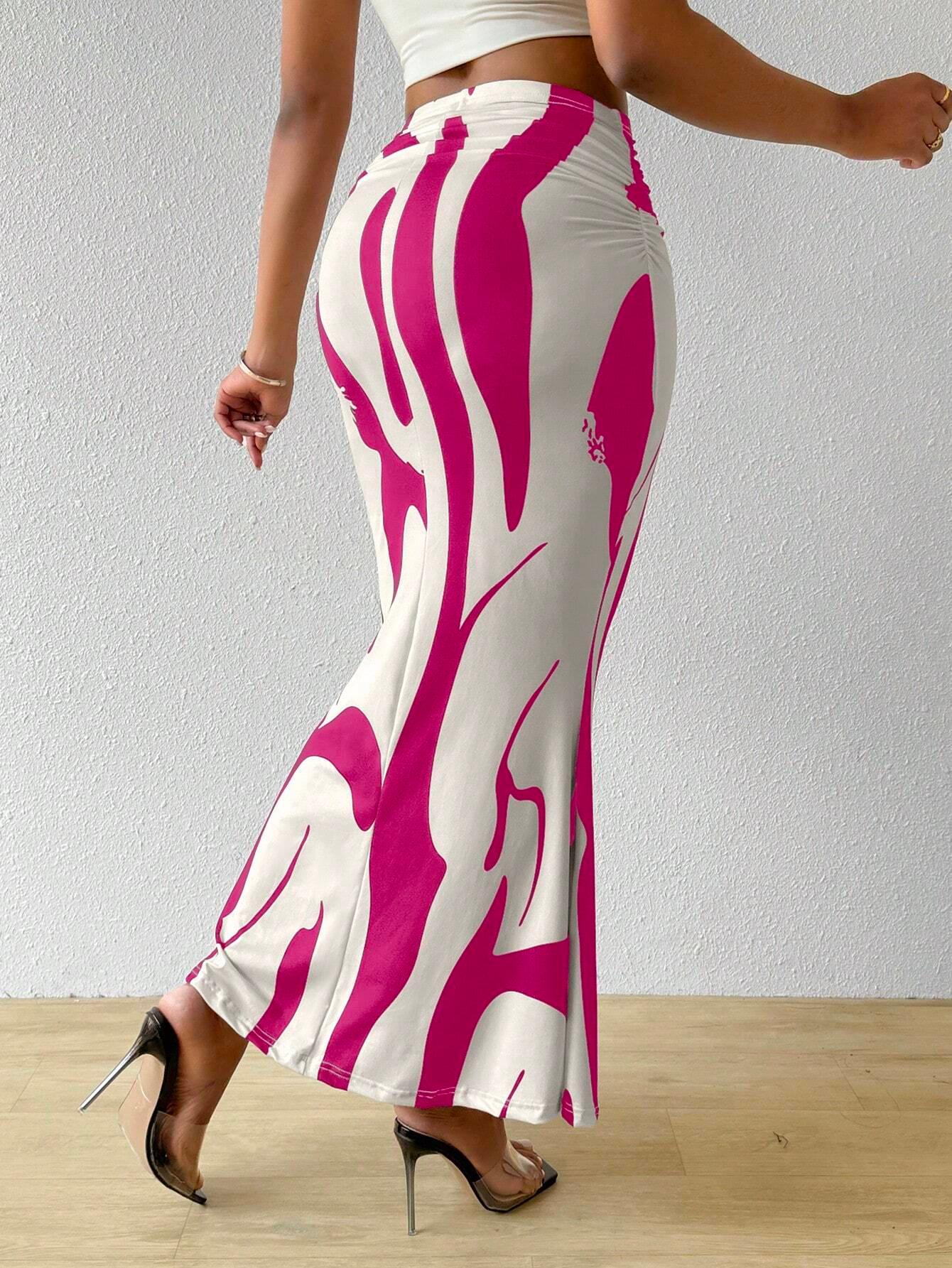 Bam Gleam ColorBlock Mermaid Maxi Skirt Outfit - So Real Fashion