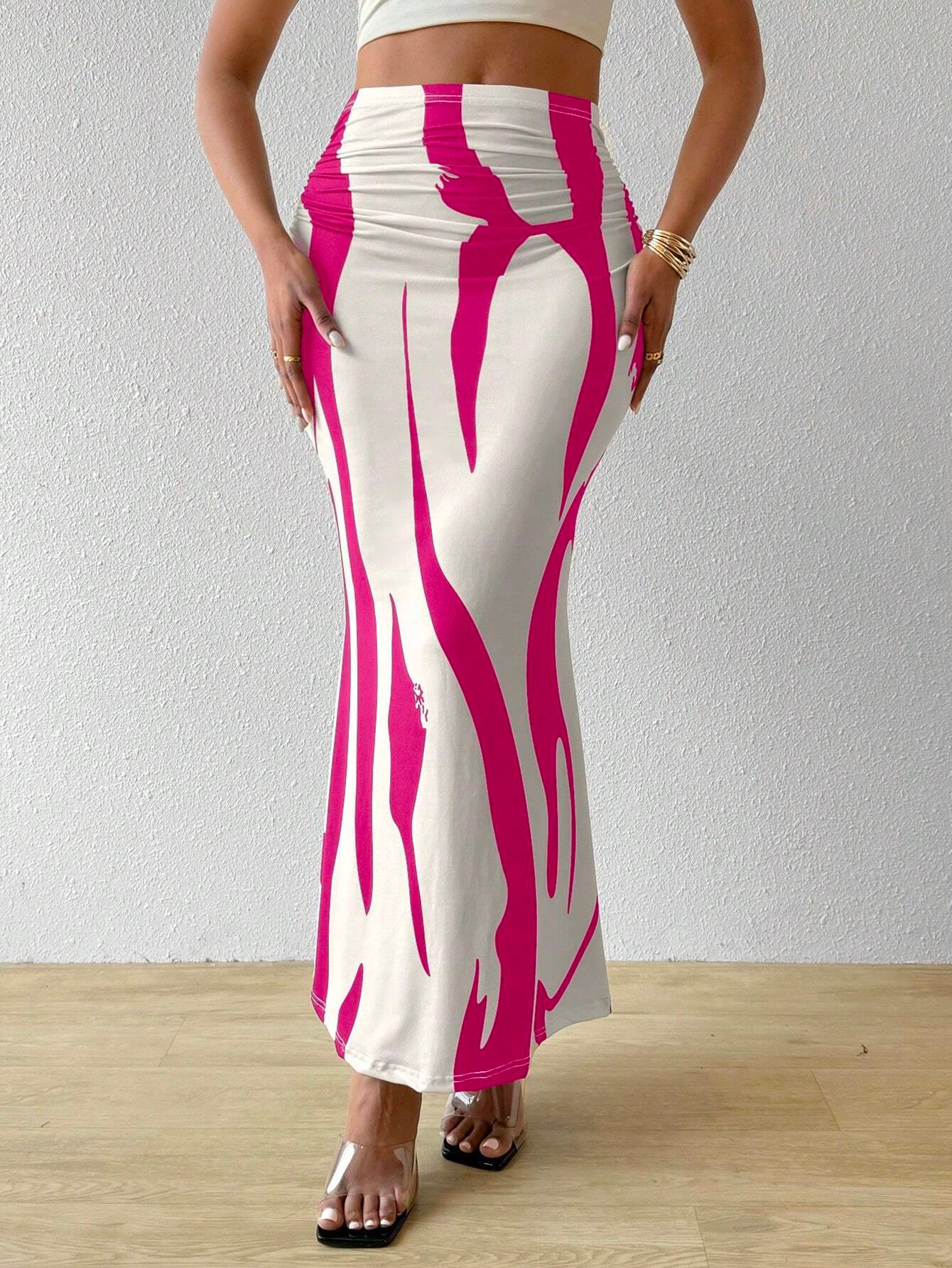 Bam Gleam ColorBlock Mermaid Maxi Skirt Outfit - So Real Fashion