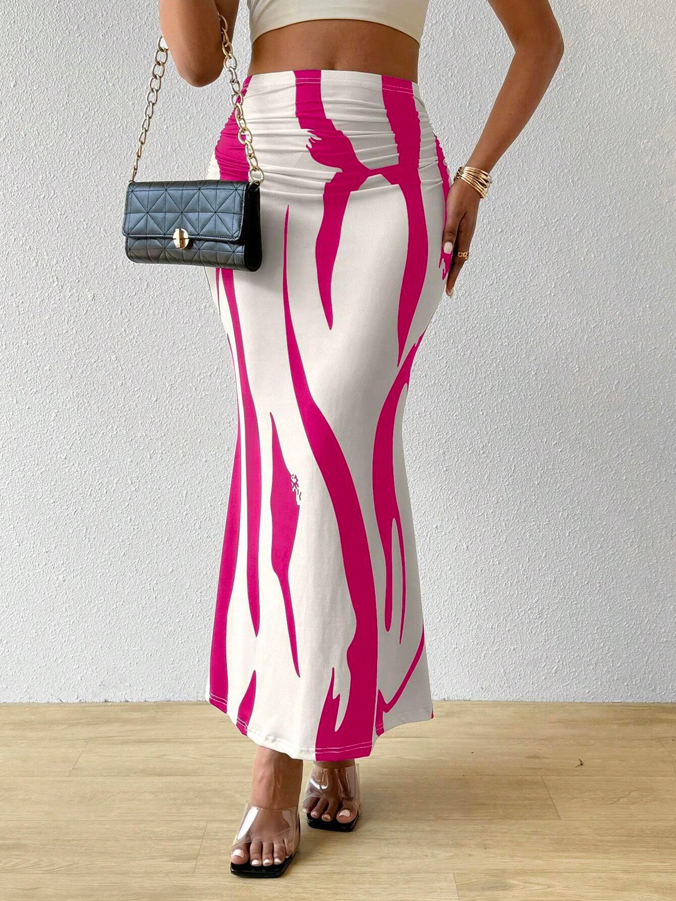 Bam Gleam ColorBlock Mermaid Maxi Skirt Outfit - So Real Fashion