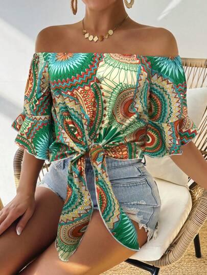 Floral OffShoulder Effortless Summer Style - So Real Fashion