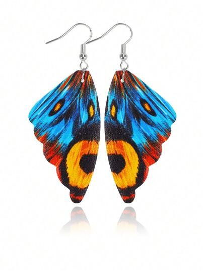 Butterfly Wing Earrings Delicate Vibrant Enchanting Drop - So Real Fashion