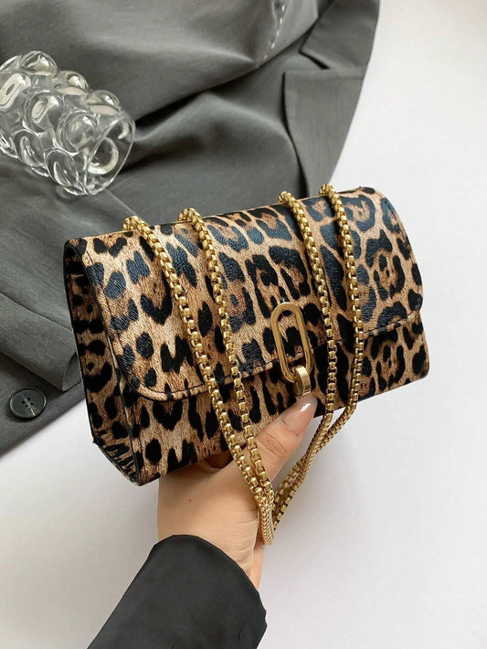 Retro Leopard Print Mini Bag Chic Versatile - So Real Fashion