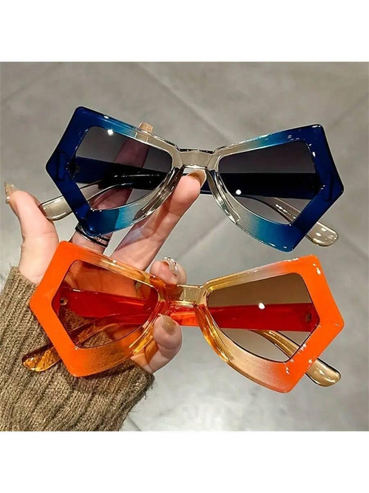 Butterfly Cat Eye Fashion Glasses Y2K Jelly Colorblock Futuristic Style, Suitable For Beach, Party, Club, Favored By Women Beach Accessories For Women Glasses Shades Basics Fall Winter Women Outfits Clothes Business Casual Gifts Leopard - So Real Fashion