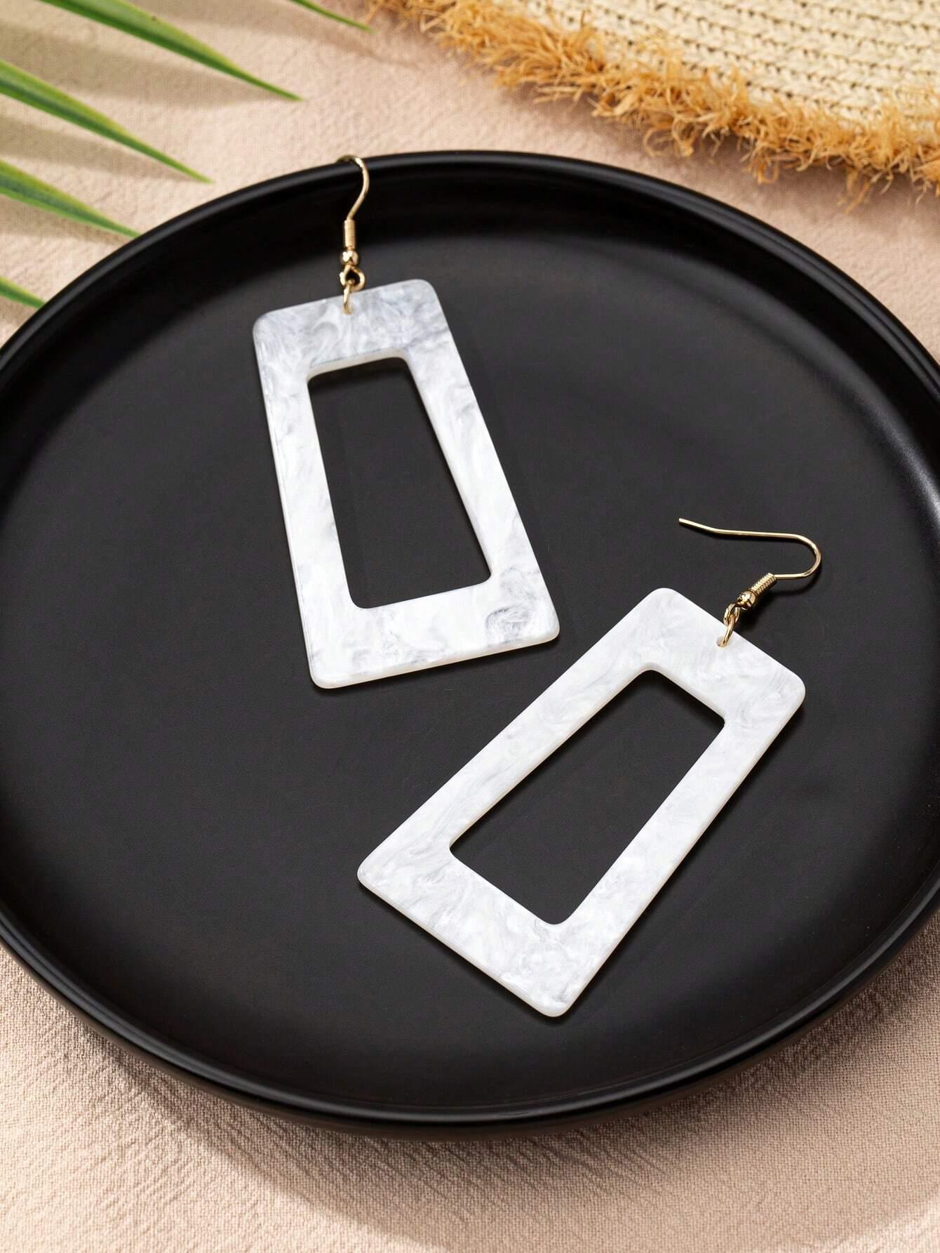 Geometric Summer Earrings Fun Colorful Vacation Style - So Real Fashion