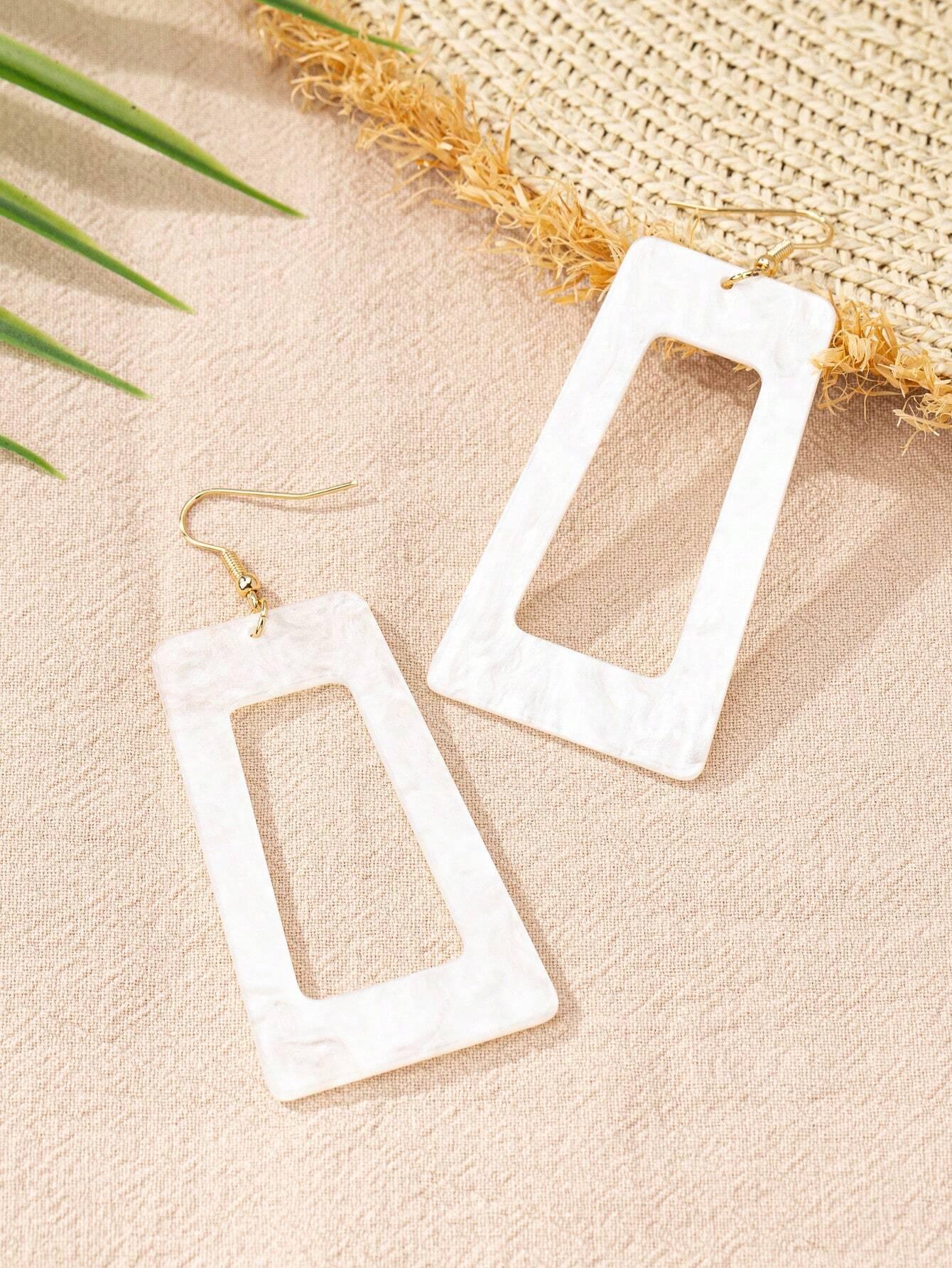 Geometric Summer Earrings Fun Colorful Vacation Style - So Real Fashion