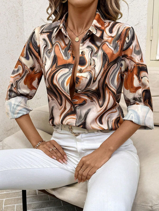 Vibrant Prints Long Sleeves All Seasons Style - So Real Fashion