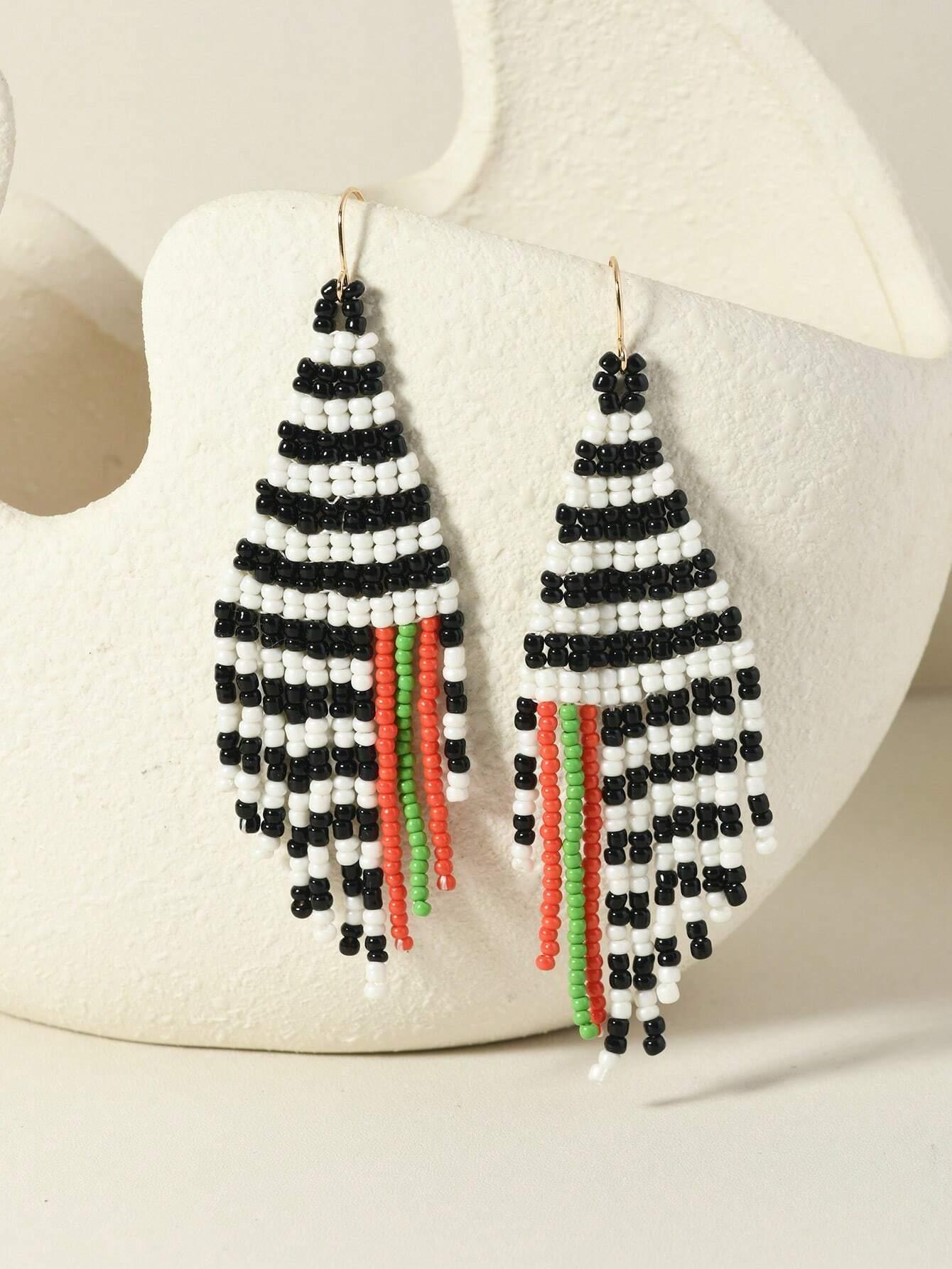 Boho Tassel Earrings Retro Glam Everyday Style - So Real Fashion