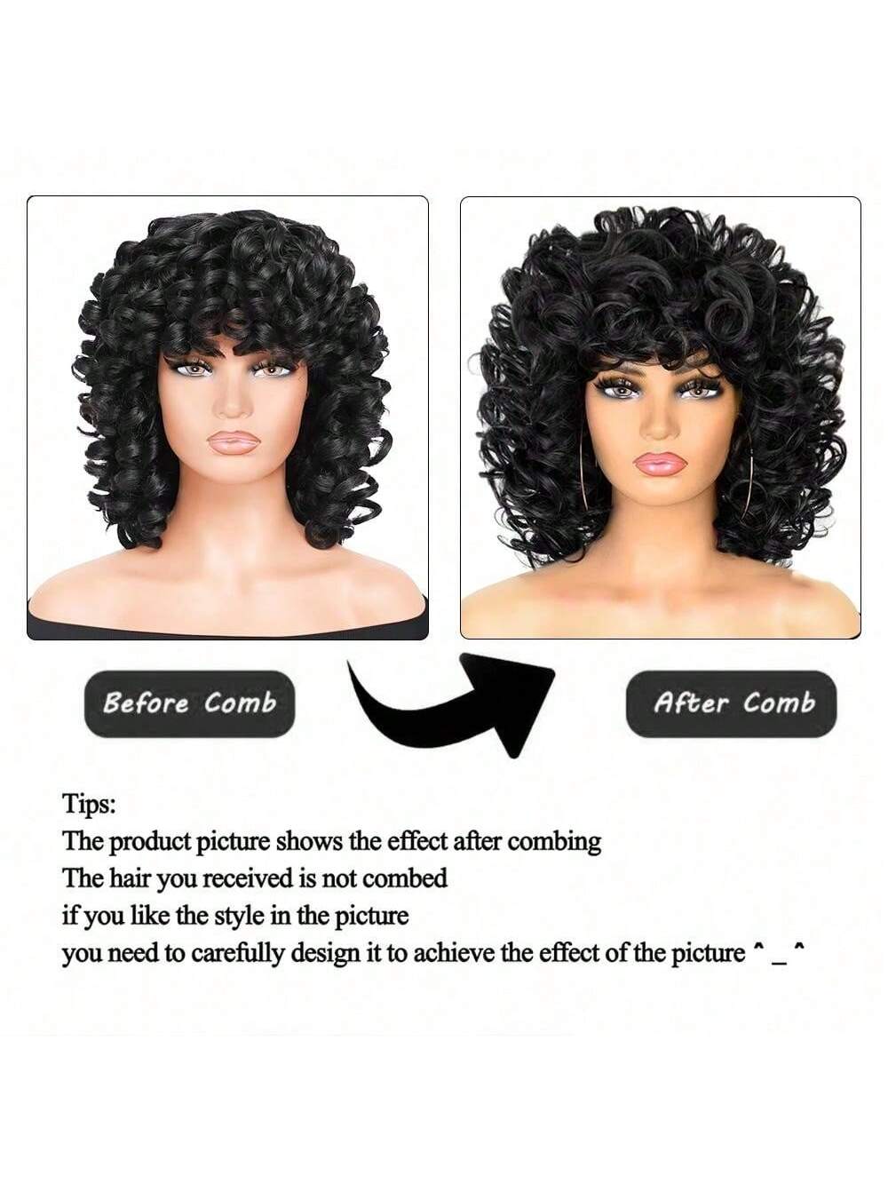 Red Curls with Bangs Instant Glam Transformation - So Real Fashion