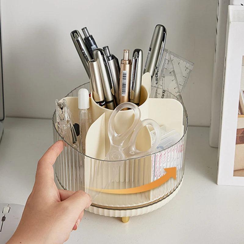 Rotating Makeup Organizer SpaceSaving DustFree Style - So Real Fashion