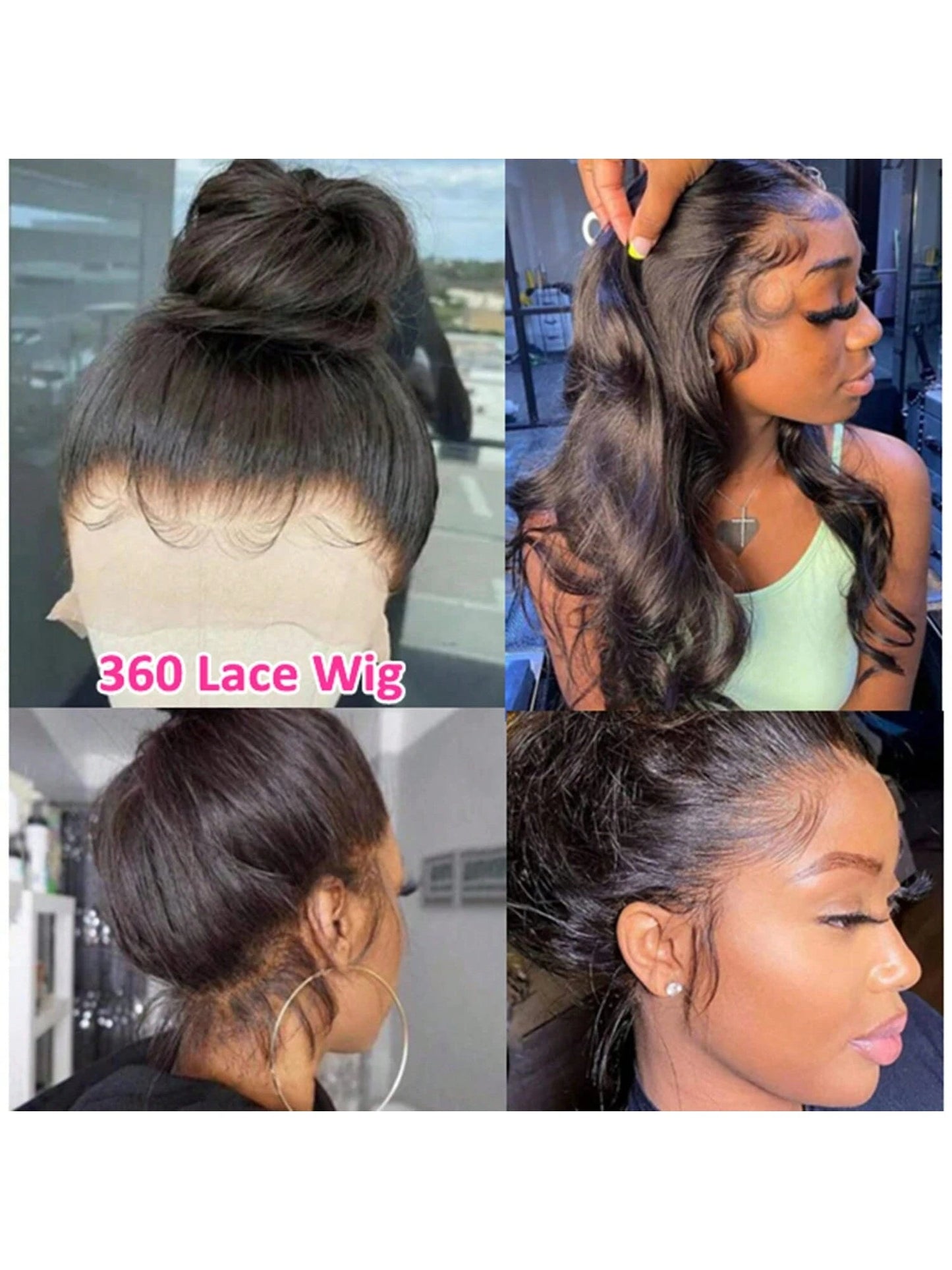 360 Body Wave Lace Front Wig Natural Versatile - So Real Fashion