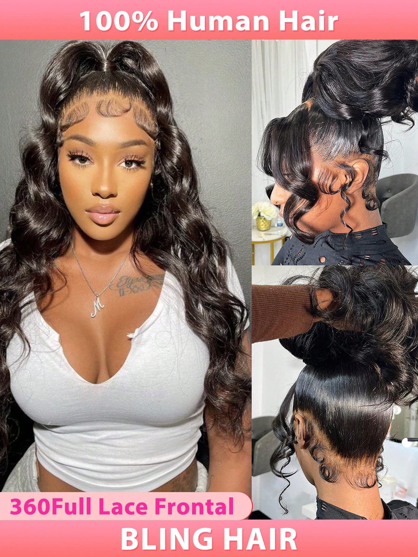 360 Body Wave Lace Front Wig Natural Versatile - So Real Fashion