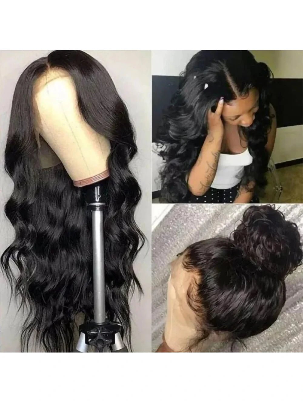 360 Lace Front Human Hair Wig Natural Fullness - So Real Fashion