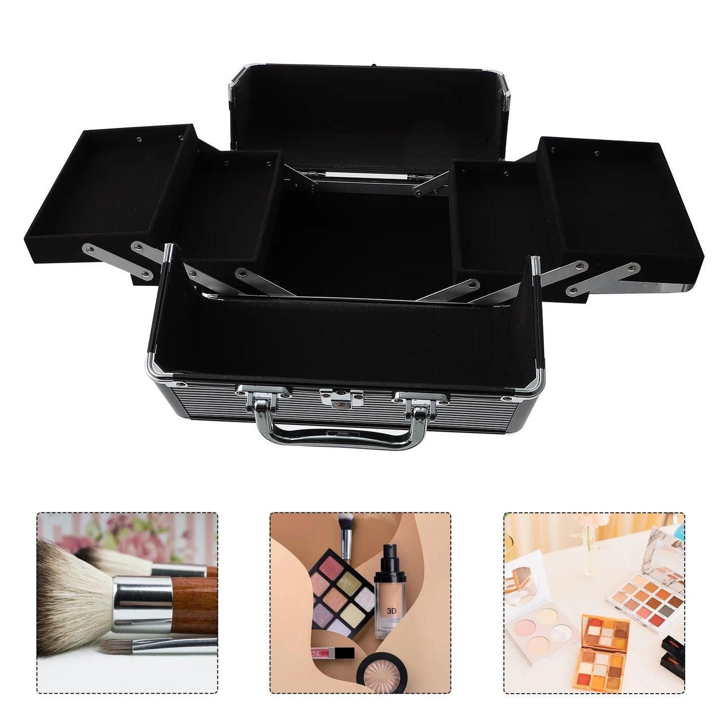 Aluminum Makeup Case Travel Waterproof and Chic - So Real Fashion