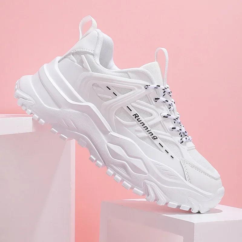 Chunky Mesh Sneakers Breathable Fashionable Outdoor Comfort - So Real Fashion