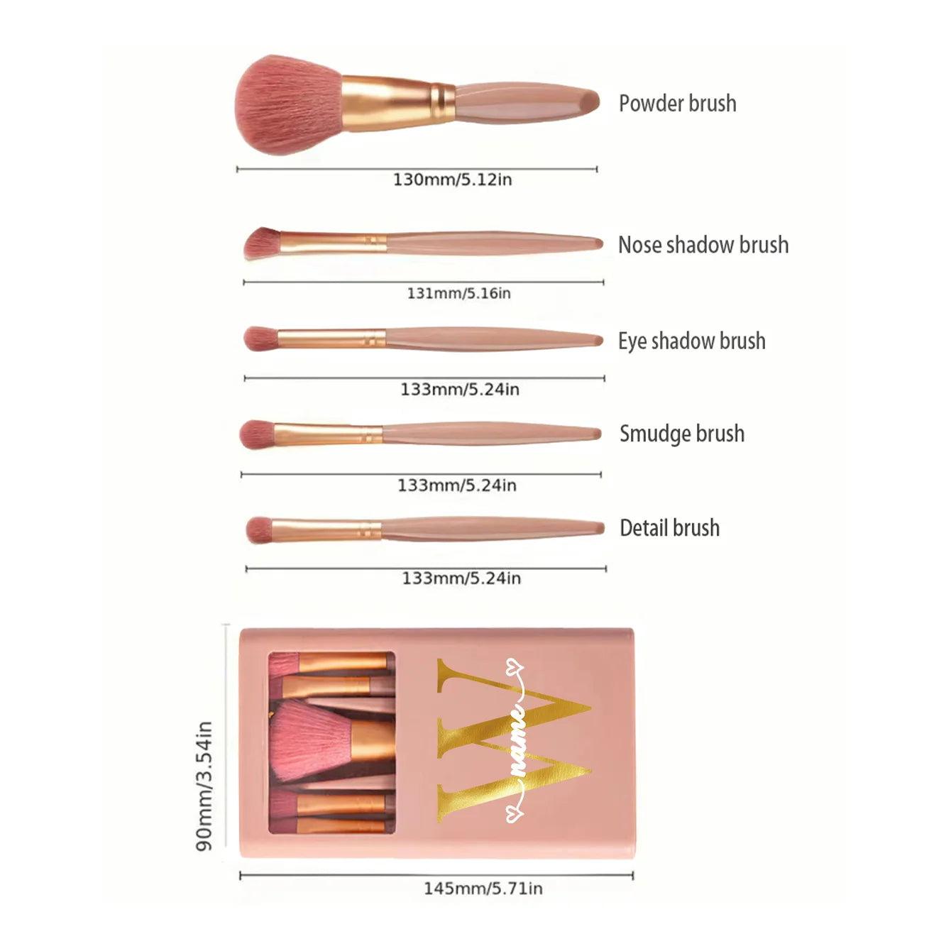 Makeup Brush Set Personalized Perfection Organized Beauty - So Real Fashion