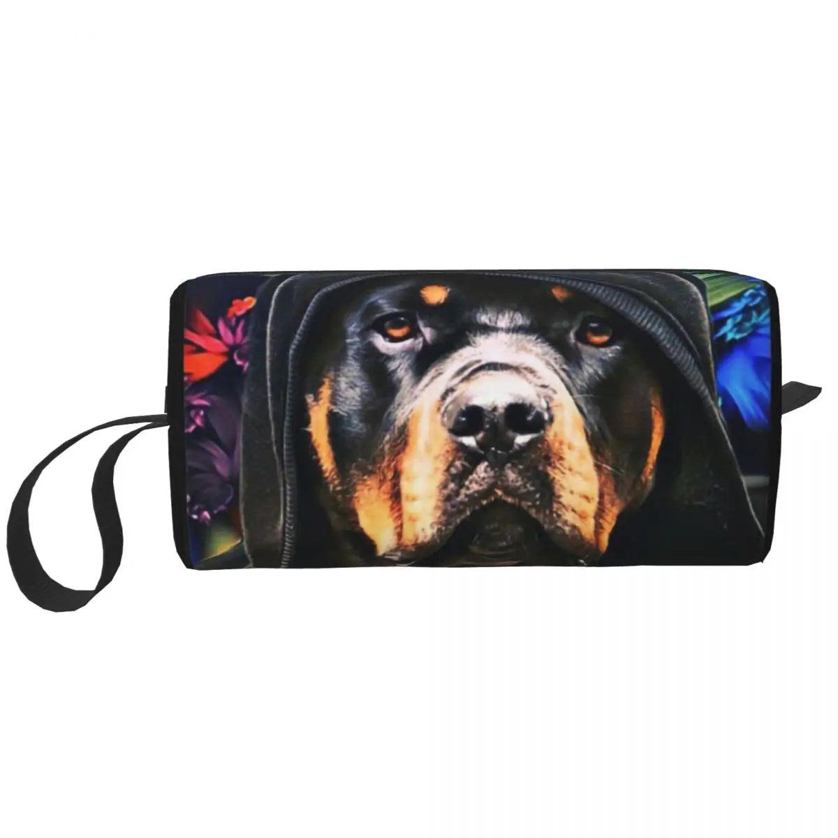 Rottweiler Travel Stylish Pet Toiletry and Beauty Bag - So Real Fashion