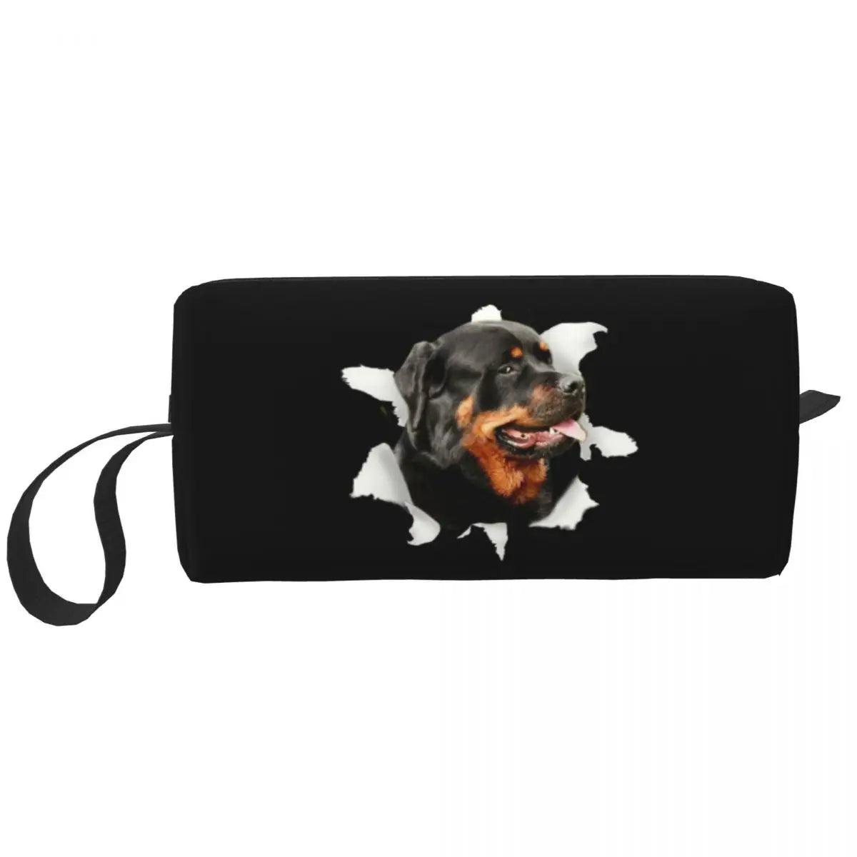 Rottweiler Travel Stylish Pet Toiletry and Beauty Bag - So Real Fashion