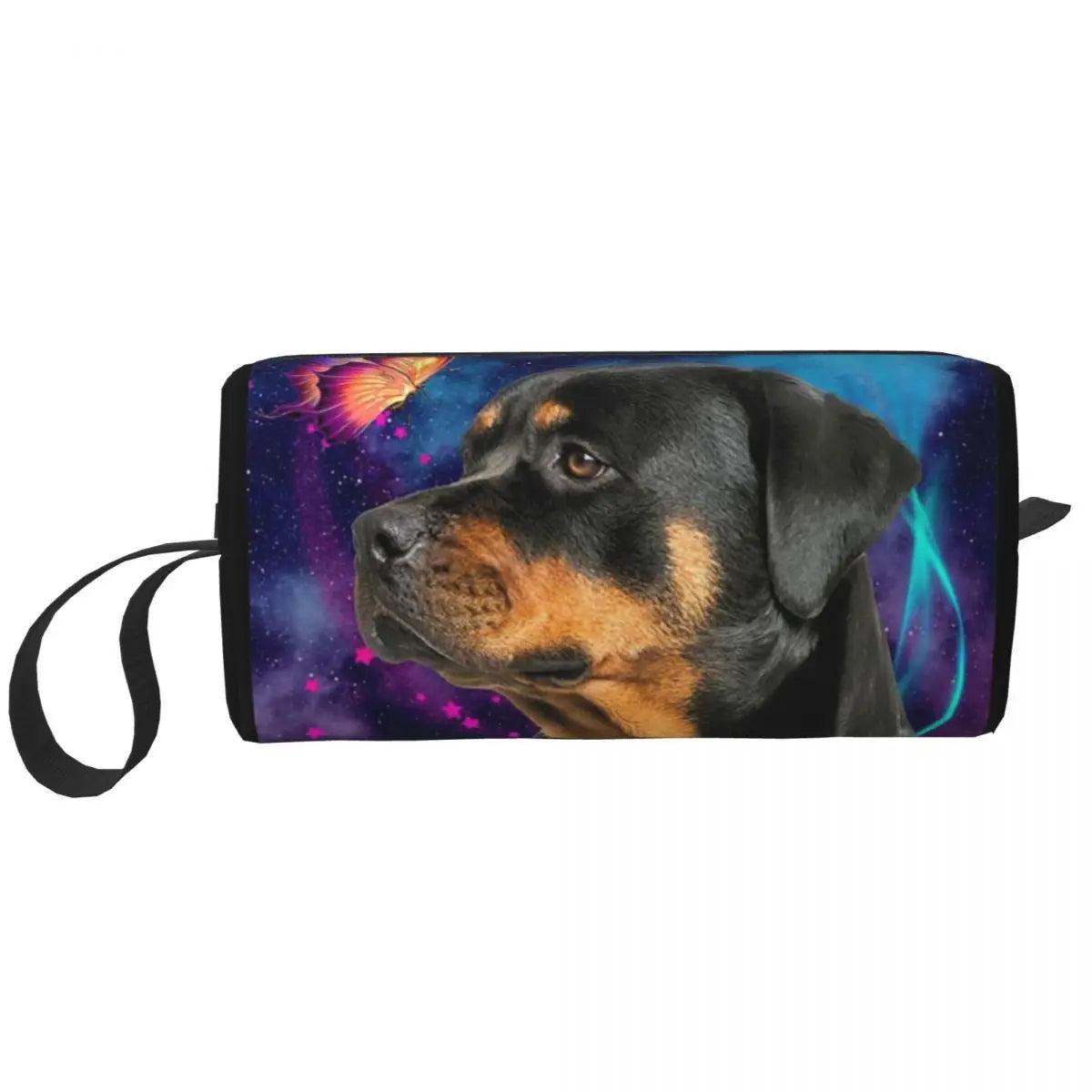 Rottweiler Travel Stylish Pet Toiletry and Beauty Bag - So Real Fashion