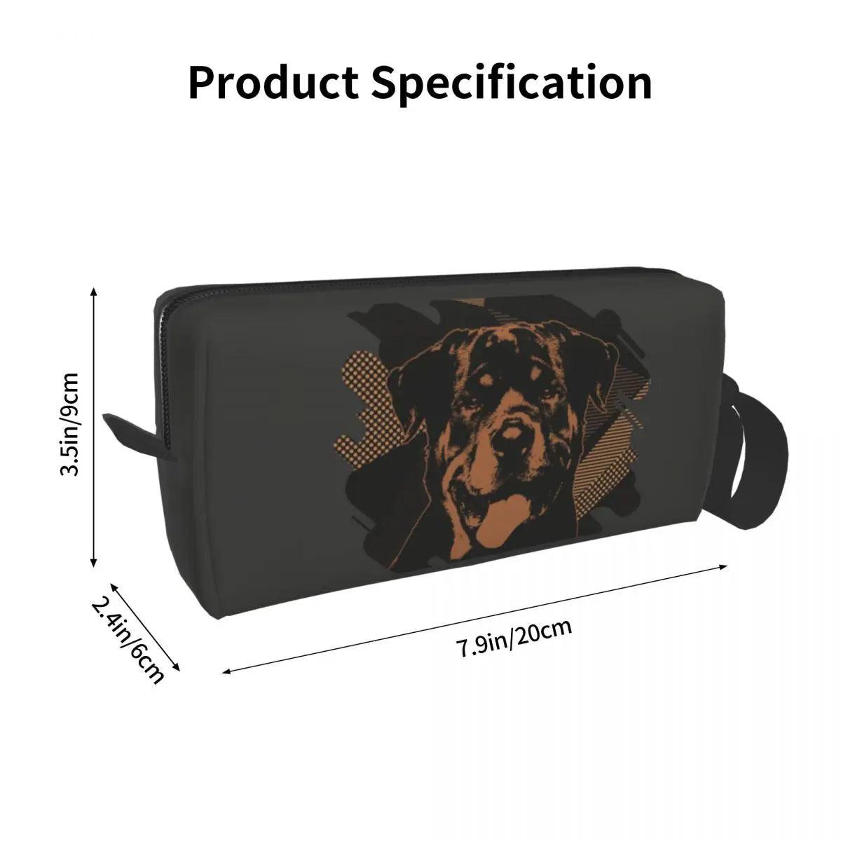 Rottweiler Travel Stylish Pet Toiletry and Beauty Bag - So Real Fashion