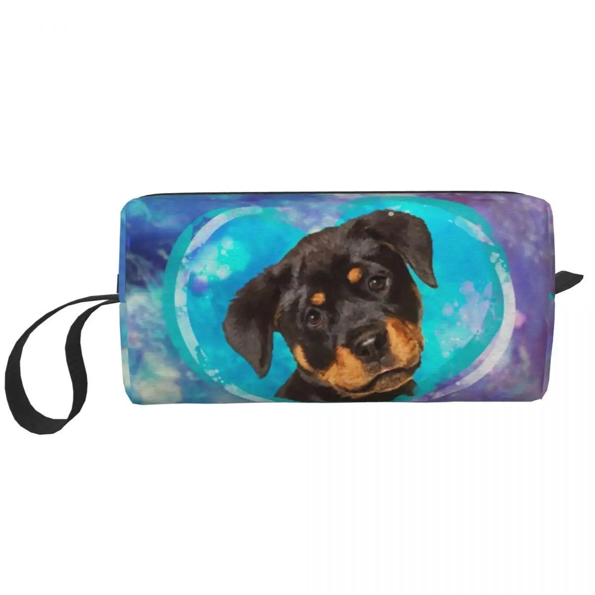 Rottweiler Travel Stylish Pet Toiletry and Beauty Bag - So Real Fashion