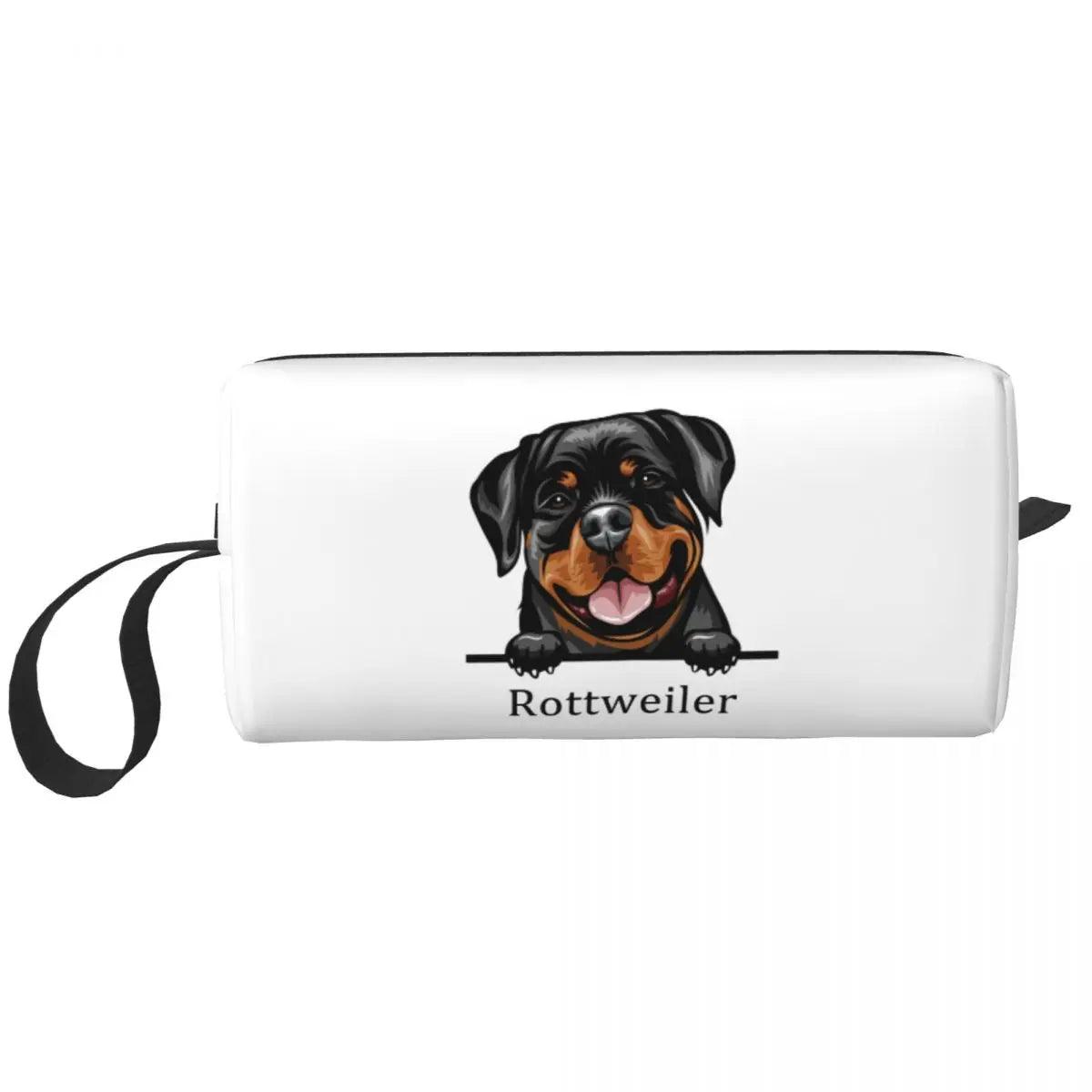 Rottweiler Travel Stylish Pet Toiletry and Beauty Bag - So Real Fashion