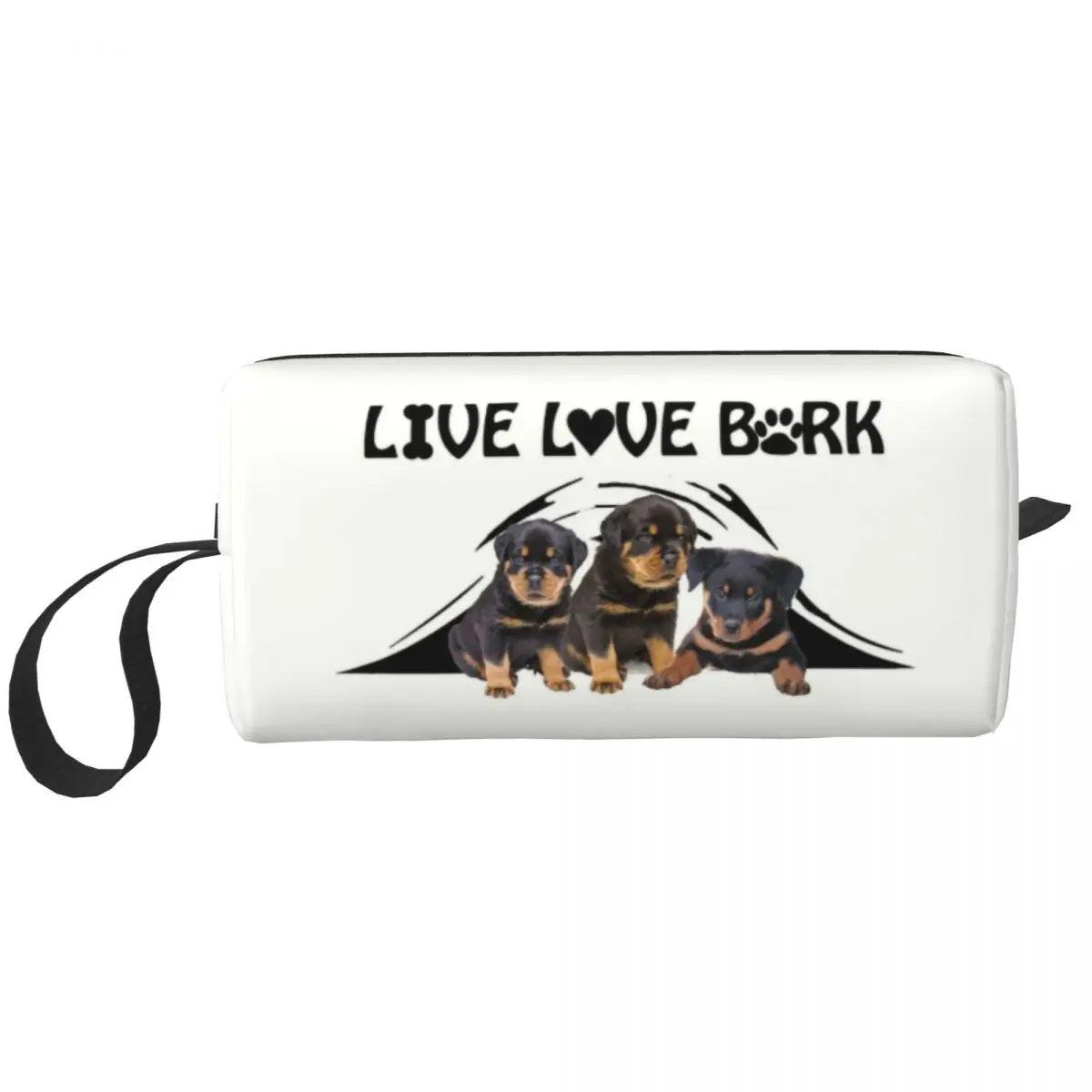 Rottweiler Travel Stylish Pet Toiletry and Beauty Bag - So Real Fashion