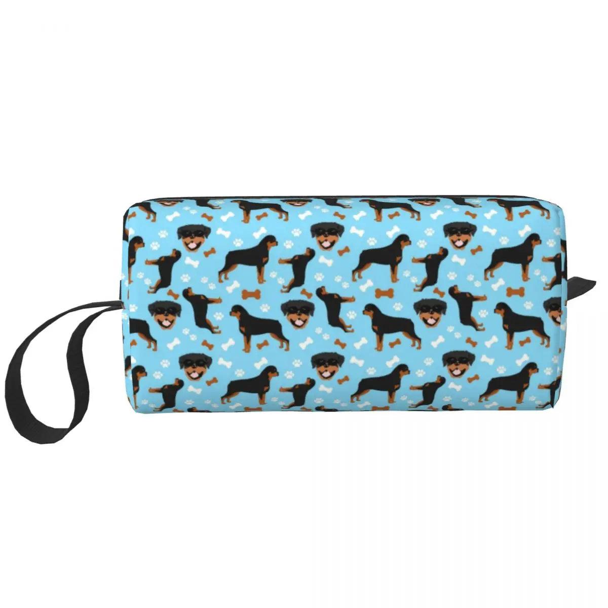 Rottweiler Travel Stylish Pet Toiletry and Beauty Bag - So Real Fashion