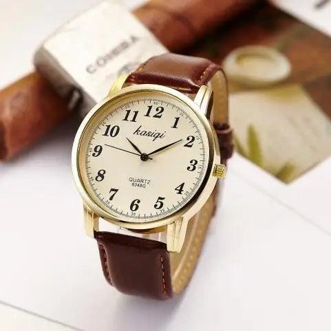 Luxury Brand High Quality Lovers Watches Quartz Casual Big Numerals Wrist Watch For Men Women Couple Relogio Feminino Masculino - So Real Fashion