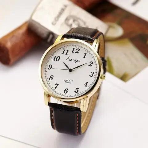 Luxury Brand High Quality Lovers Watches Quartz Casual Big Numerals Wrist Watch For Men Women Couple Relogio Feminino Masculino - So Real Fashion