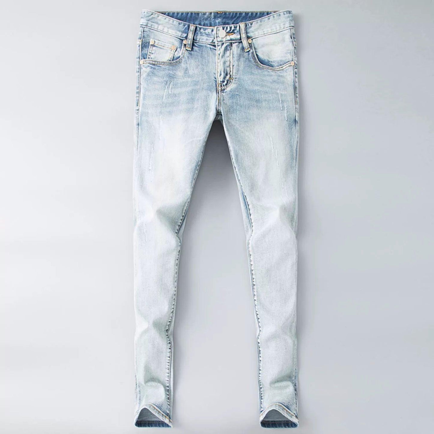 Trendy European Goods All Year Round Skinny Jeans Handsome Men Denim - So Real Fashion