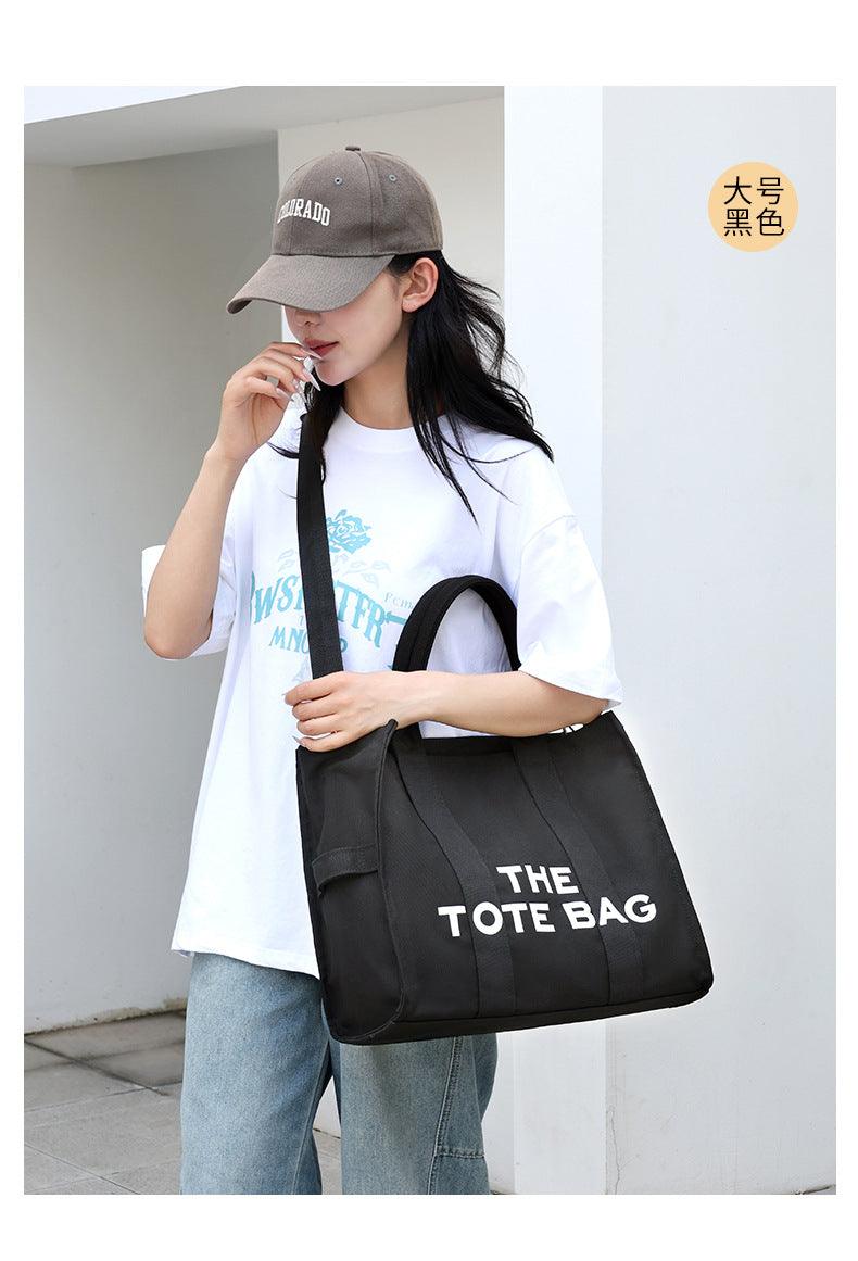 The Woven Medium Tote Bag Canvas Tote Bag Waterproof Nylon Multi Pocket Shoulder Bags - So Real Fashion