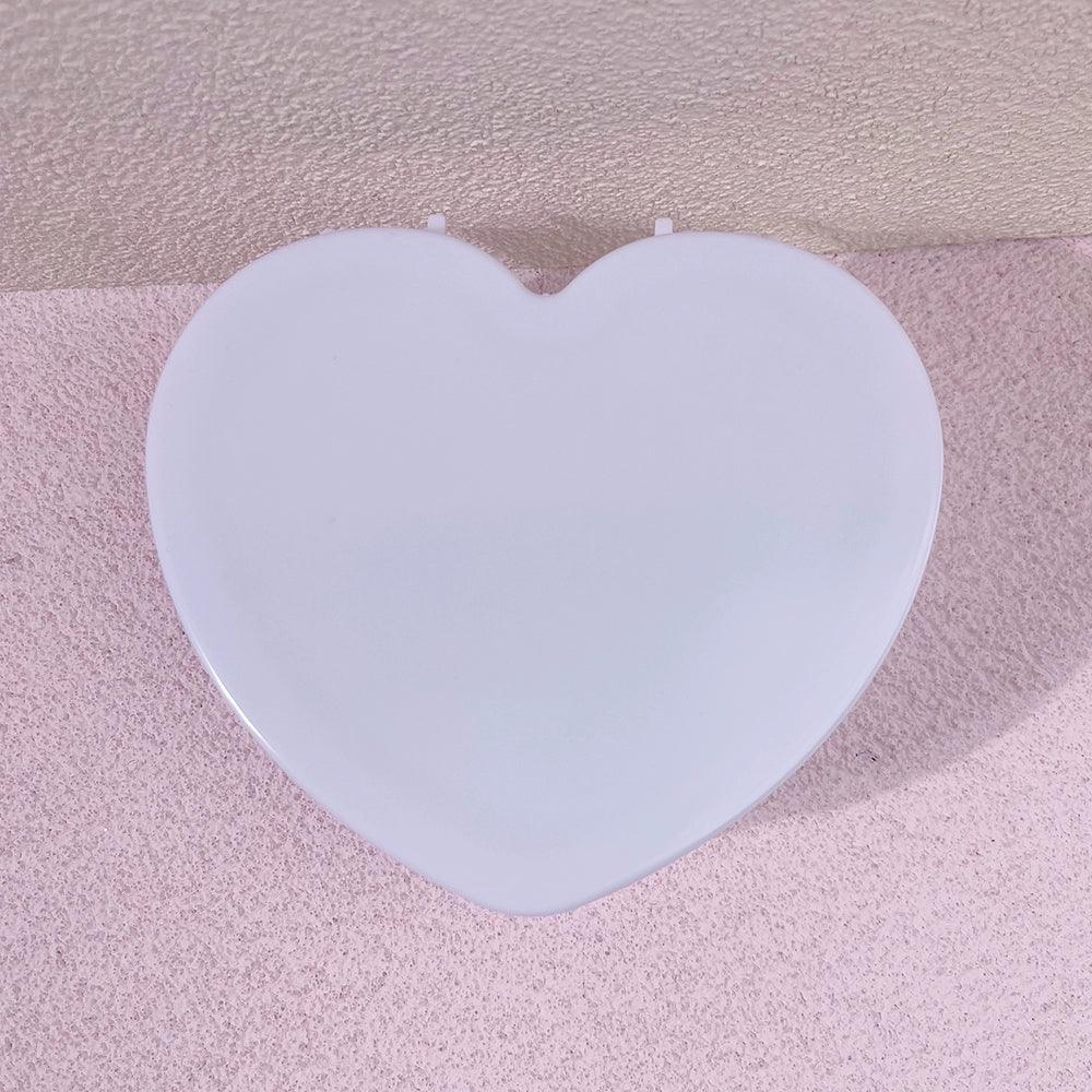 Clamshell Heart Student Small Items Barrettes Storage Box - So Real Fashion