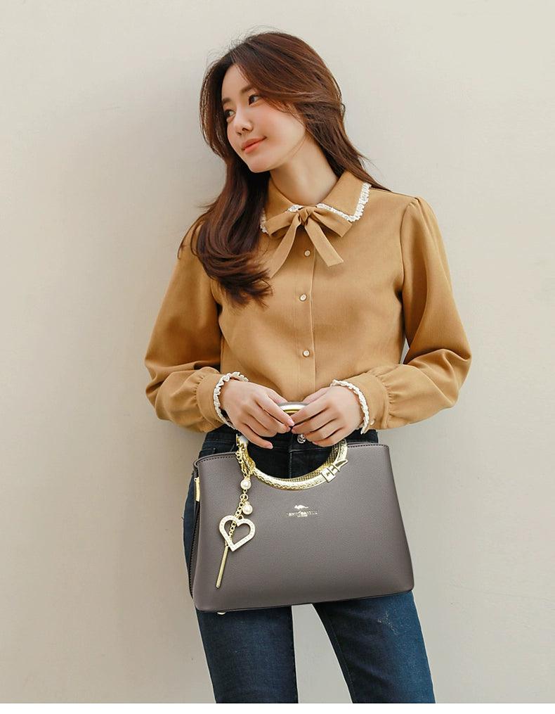 Fashion Shoulder Large Capacity Genuine Leather Ladies Bag - So Real Fashion