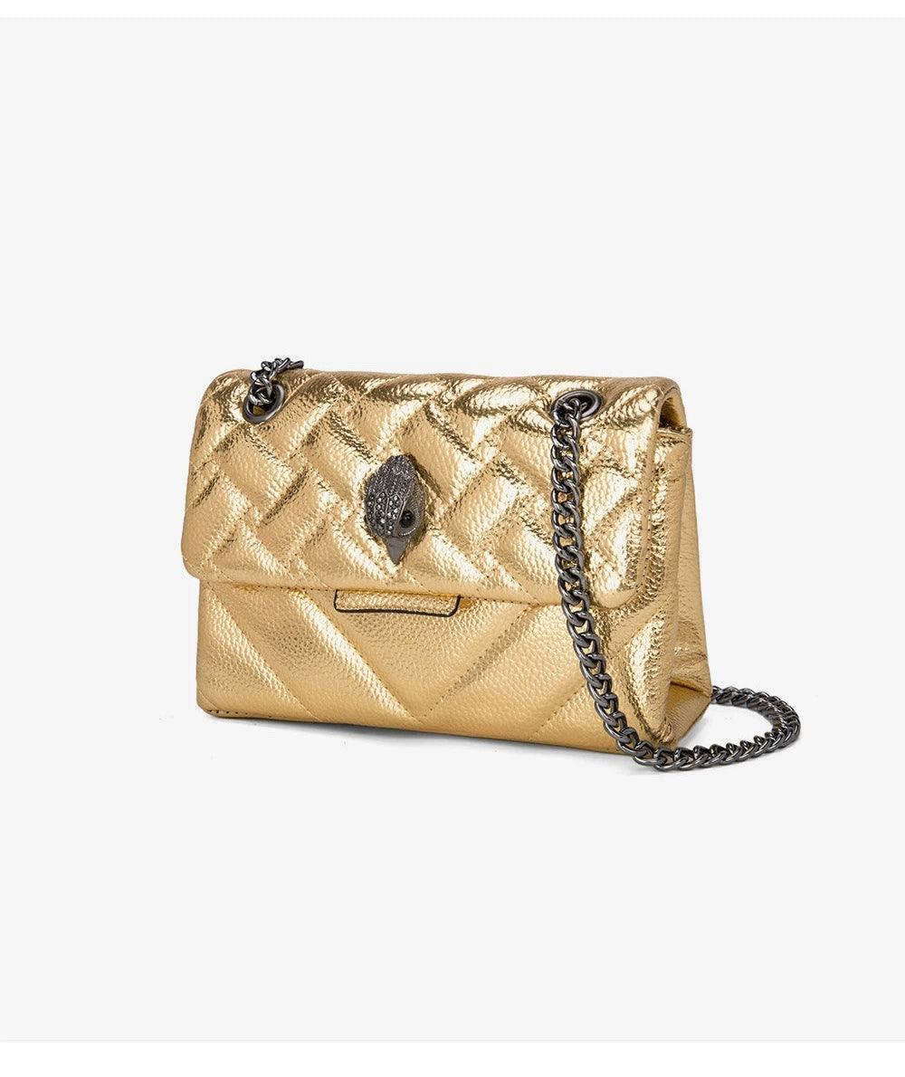 Kurt Geiger Cross-Border Eagle Head Bag Chain Shoulder Bag Square Grid Bag Hand-Carrying Oblique Color Matching Quilted Thread Bag - So Real Fashion