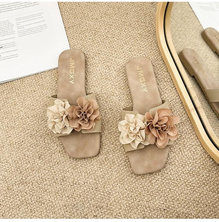 Mary Jane Flats Niche Style Casual Beach Slippers - So Real Fashion