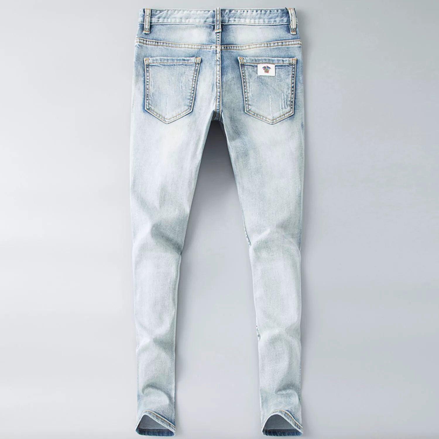 Trendy European Goods All Year Round Skinny Jeans Handsome Men Denim - So Real Fashion