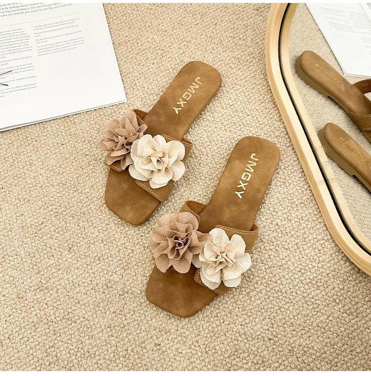 Mary Jane Flats Niche Style Casual Beach Slippers - So Real Fashion