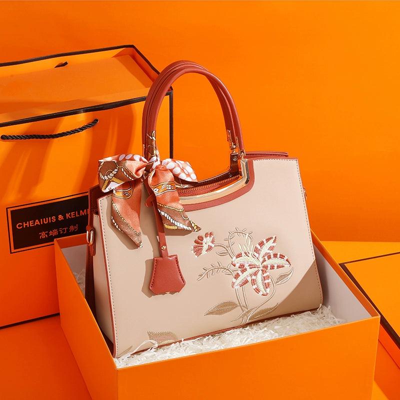 Classy Sentong Qin Elegant Middle-Aged Women's Handbag - So Real Fashion