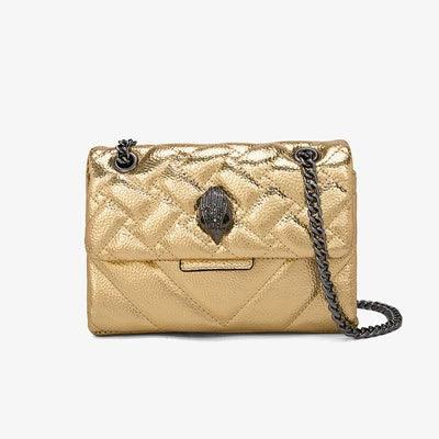 Kurt Geiger Cross-Border Eagle Head Bag Chain Shoulder Bag Square Grid Bag Hand-Carrying Oblique Color Matching Quilted Thread Bag - So Real Fashion