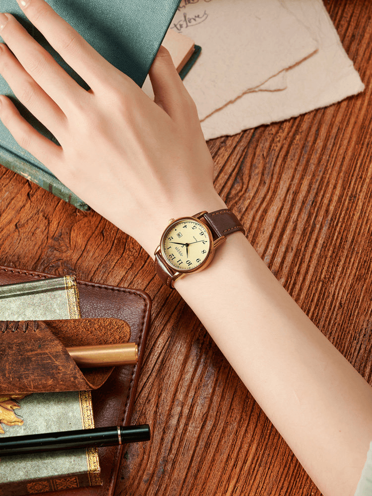 Julius Watches Female Retro Simple Couple Digital Calendar Casual Special Interest Light Luxury Student Women's Watch Waterproof - So Real Fashion