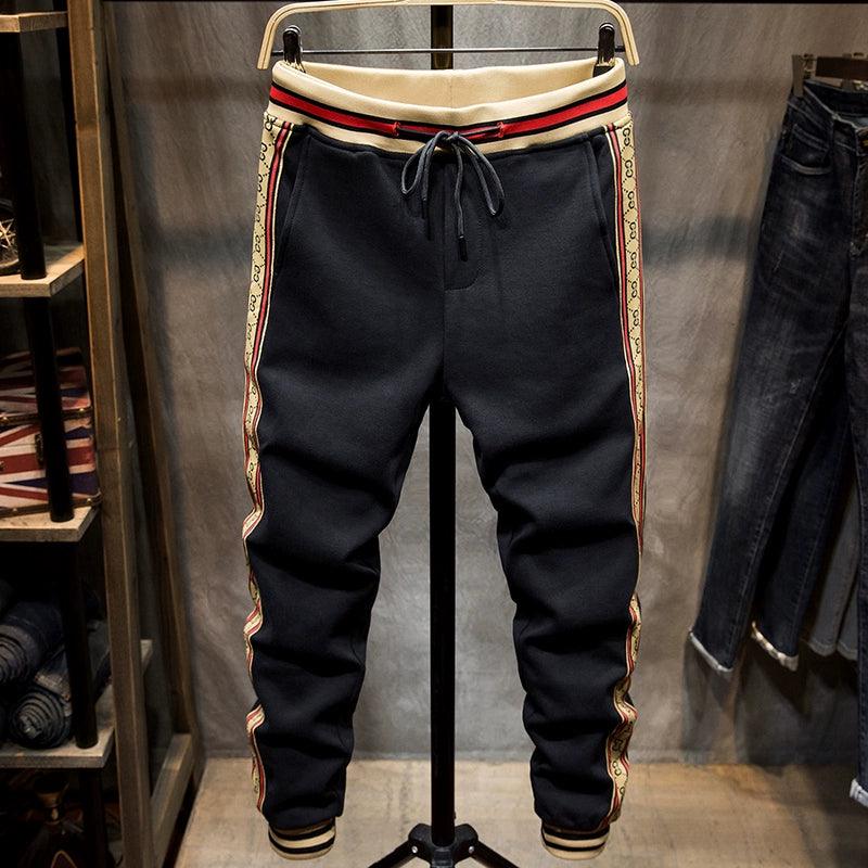 Loose Elastic Wool Exercise Ankle-Tied Casual Long Pants Men - So Real Fashion