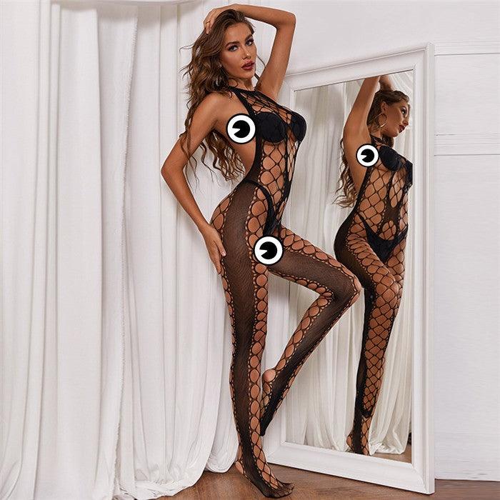 Fashion Jumpsuit Mesh Stockings Female Sexy Bodysuit Tights Stockings Man - So Real Fashion