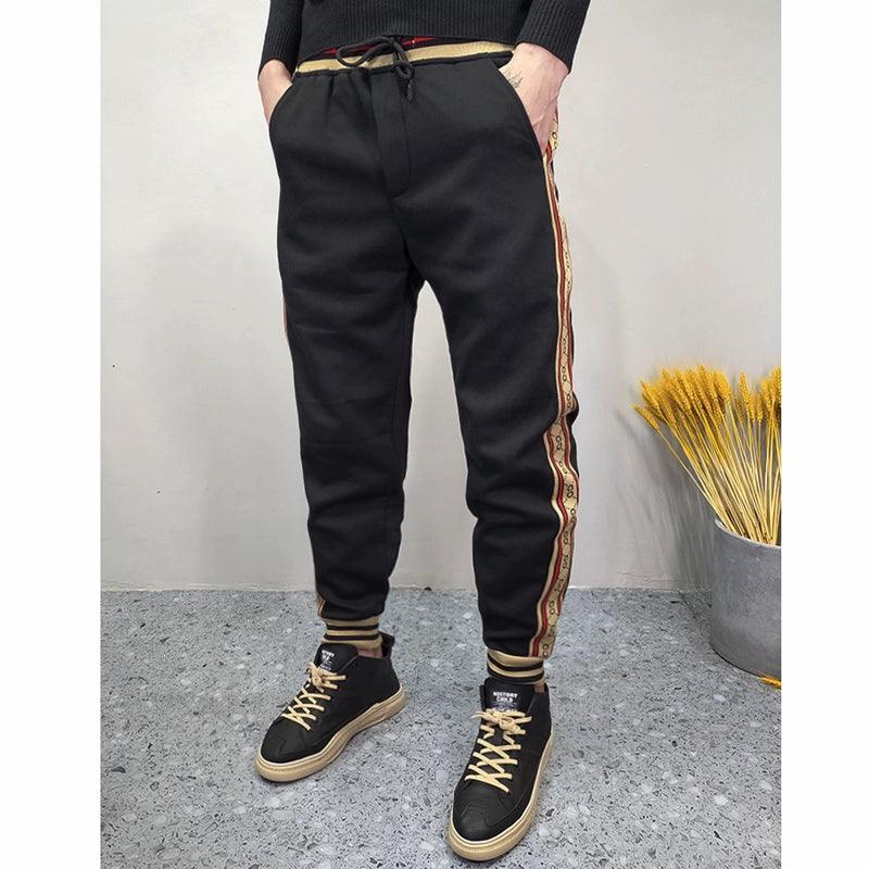 Loose Elastic Wool Exercise Ankle-Tied Casual Long Pants Men - So Real Fashion