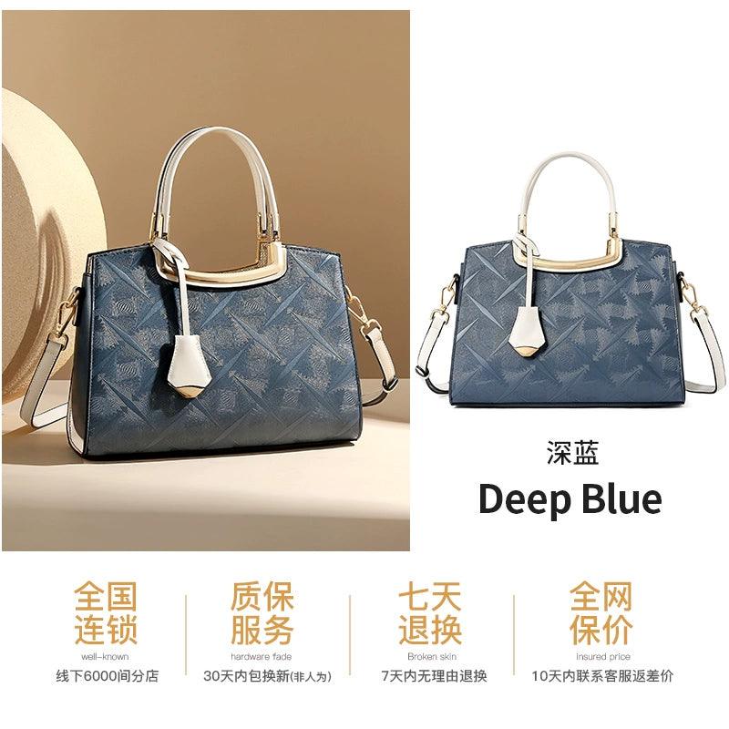 Woodpecker Leather Bag Female 2024 New Arrival Shoulder Crossbody to Give Mom Elegant Accessible Luxury Textured Handbag Work Clothing - So Real Fashion